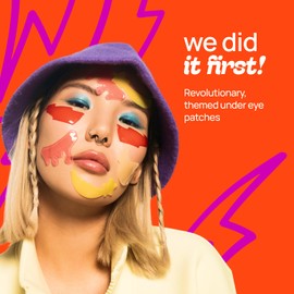 Elluma Beauty Elluma Beauty Under Eye Patches 12 Pairs of Themed Hydrogel Eye Gel Pads - For Puffy Eyes and Dark Circles, Under Eye Bags, Wrinkles - Energizing Set with Caffeine