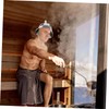 Beavorty Thick Felt Sauna Hat with Gloves and Mat for