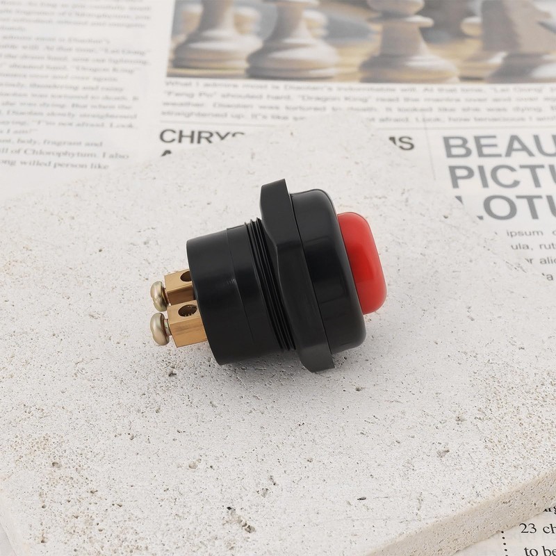VGOL 2Pcs Car Push Button Switch 12V 25A Horn Switch