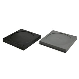 Ice Melting Plates with Depression, 1 Aluminum Plate, 1 Plastic Foam Plate
