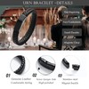 zeqingjw Cremation Memorial Urn Bracelet Made of Genuine Leather, Stainless