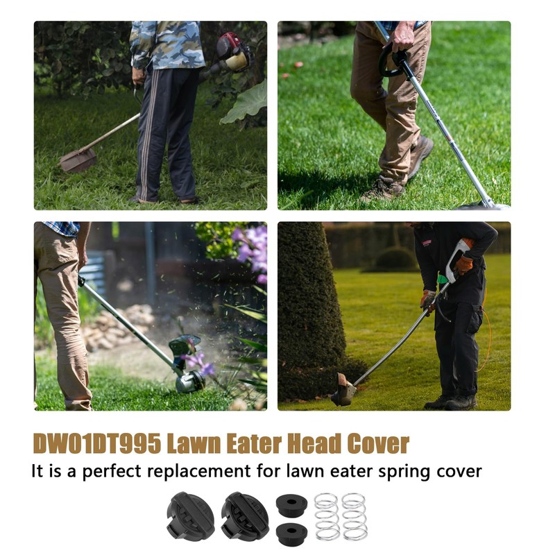 Lyreh 2pcs DWO1DT995 String Weed Trimmer Head Cap Replacement, with