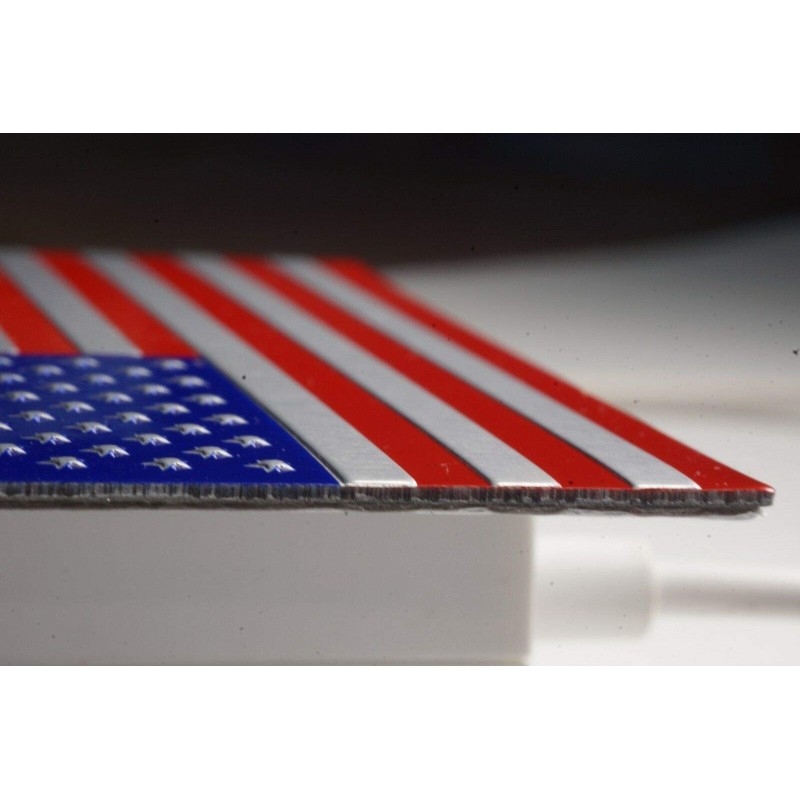 3D Metal US American Flag Emblem Sticker Decal High Grade