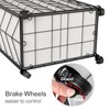 WOWLIVE Laundry Basket with Wheels, Heavy Duty Laundry Hamper with