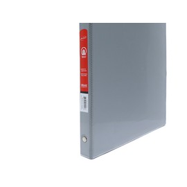 Bazic Products Case of 12 BAZIC 1/2 Inch Gray 3-Ring Binders w/ 2 Pockets - Grey NEW Organized