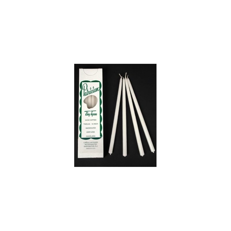D'light Online Patrician 10 Inch Tiny Hand Dipped Skinny Taper