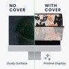 kwmobile Dust Cover for 24-26" Monitor - Linen Monitor Protector
