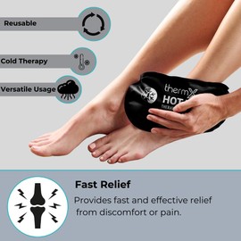 ThermX - HOT/Cold Pack Reusable Black - 26.3 X 15.5CM, Medium (M077F22)