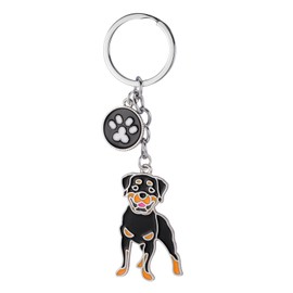 TEAMER Rottweiler Labrador Keychain Cute Dachshund Dog Charm Pendnat Keychain Rottweiler Lover Pet Animal Jewelry For Women (Rottweiler)