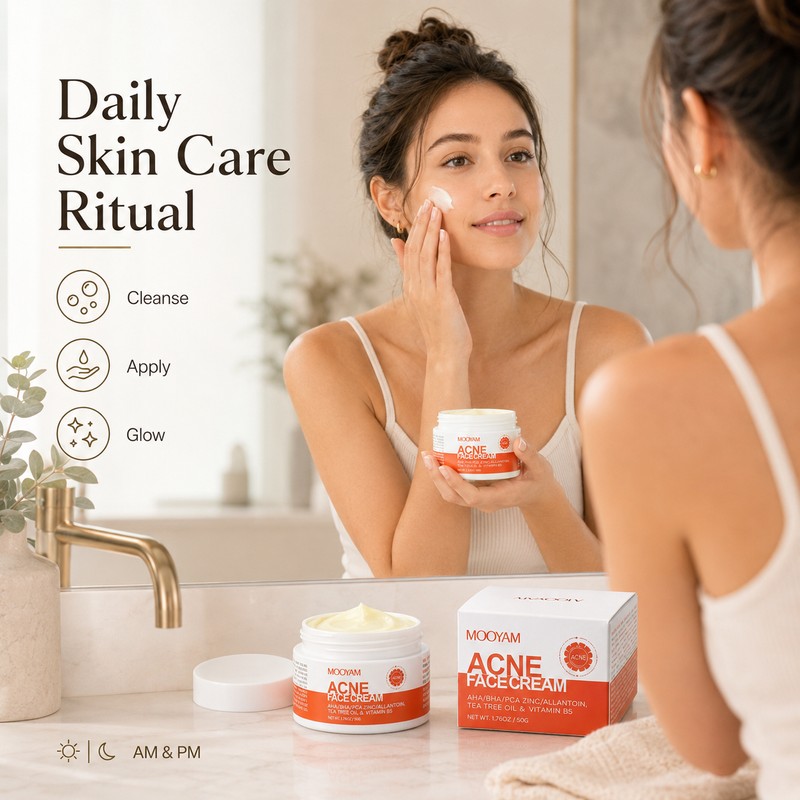 Herbal Face Cream for Blemish-Prone Skin – Oil-Control Moisturizer for