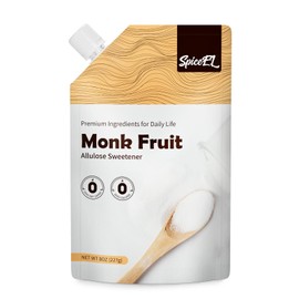 SPICEEL Pure Monk Fruit & Allulose Sweetener | Zero Calorie, Keto, Vegan Sugar Substitute | Erythritol-Free for Baking, Coffee & Tea | 1lb