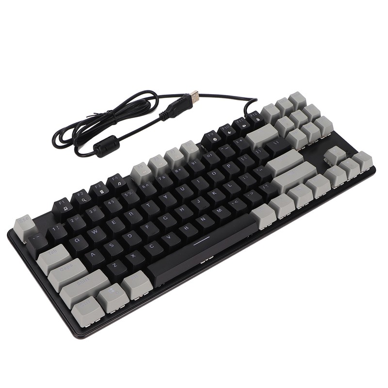 87 Key Mechanical Keyboard RGB Backlight Blue Switch Quick Response