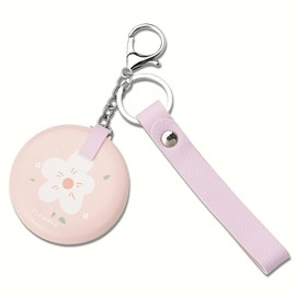 Small Magnifying Mirror Keychain for Purse - 2x Mini Portable Folding Travel Makeup Mirror