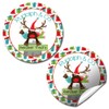 Rudolph & Co. Reindeer Treats Christmas Holiday Sticker Labels, Total