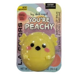 L.A. COLORS HEY, CHICK MAGNET Scented Lip Balm C37287 PEACH SHERBET Luxurious