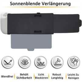 Sun Visor Extension Car Visor Anti-Glare Anti-UV Adjustable Sun Visor Extend Car Anti-Glare Sun Protection for Driver or Passenger