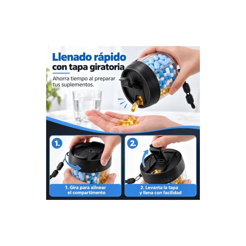 Pastillero Semanal de 7 Compartimentos