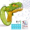 LLESSOO Bubble Gun, Dinosaur Bubble Guns for Kids Ages 4-8,