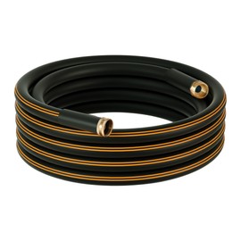 Atlantic Atlantic Heavy Duty Garden Hose 5/8 Inch x 25 ft Black Color Durable Water Hose (25 Feet)