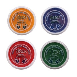 Giant Washable Paint Pads - Set of 4 - Non Toxic - Suitable for Hands & Feet Art & Crafts (15cm) Suitable for 3+