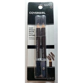COVERGIRL 1 CoverGirl Easy Breezy Brow Fill+Define Pencils Crayons [505] Rich Brown (Pair)