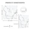Lhdlnn White Marble Light Switch Cover Decorative Double Toggle Wall