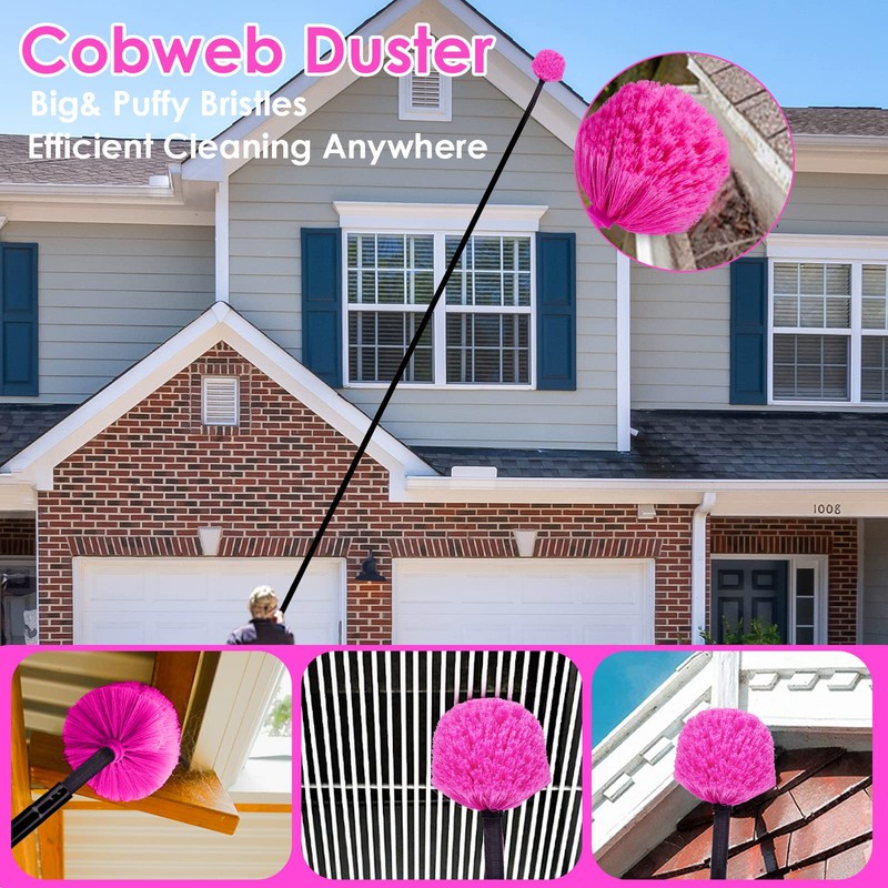 CALBEAU 15 Foot Dusters for Cleaning, Duster with Extension Pole