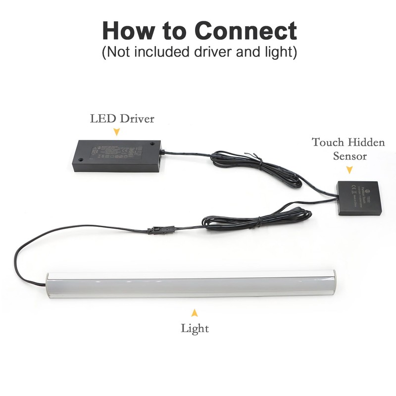 VST Dimmer Light Switch, Concealed Touch Dimmer Switch for Smart