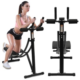 Ultimate Core Workout, Ab Exercise Machine for Home Use, Abdominal & Core Fitness Equipment, Less Stress on Neck, Back, and Shoulders, 330lbs Weight Capacity