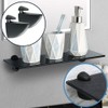 Alise 2 Pcs Adjustable Brackets Board/Glass Floating Shelf Brackets Wall