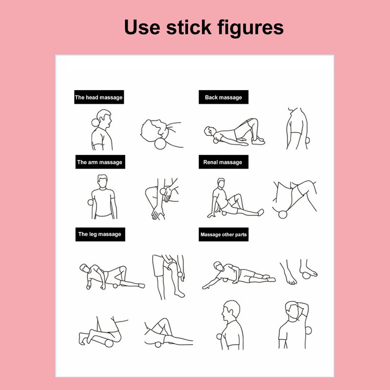 Peanut Massage, Safe Release Simple to Operate Reflexology Peanut Balls