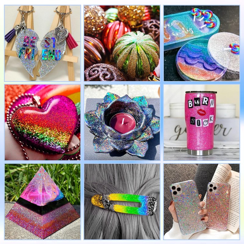 HTVRONT HTVRONT Holographic Fine White Glitter - 50 g/1.76 oz