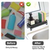 CAPASTEC Sink Organiser, Kitchen Organiser with Self-Draining Drip Tray for