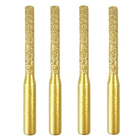 FANGHUIER Mortar Rake Drill Bit， Router Bits For Drill， Cnc Router Shank For Stone Diamond Mortar Rake Drill Bits, 6.35mm x 5mm x 65mm, Golden, 4-Pack