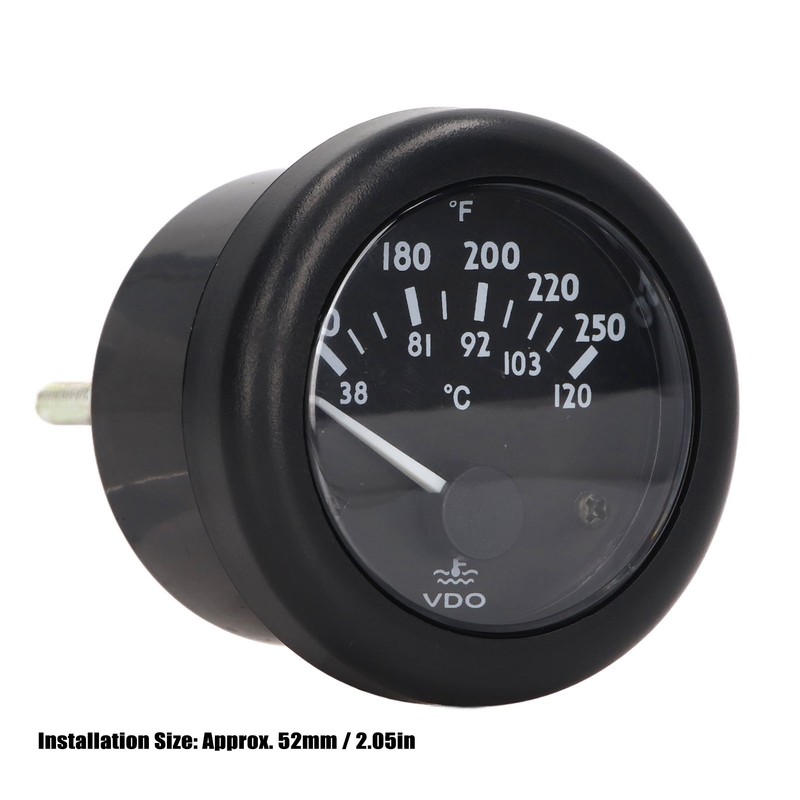 Generator Water Temperature Gauge Pointer Type 52mm Electromagnetic for VDO