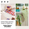 GEOMETRY Kitchen Towels - Quick Dry Microfiber Cloth Dish Towels