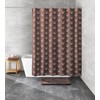Kleine Wolke Shower Curtain, Polyester, Walnut Brown, 180 x 200