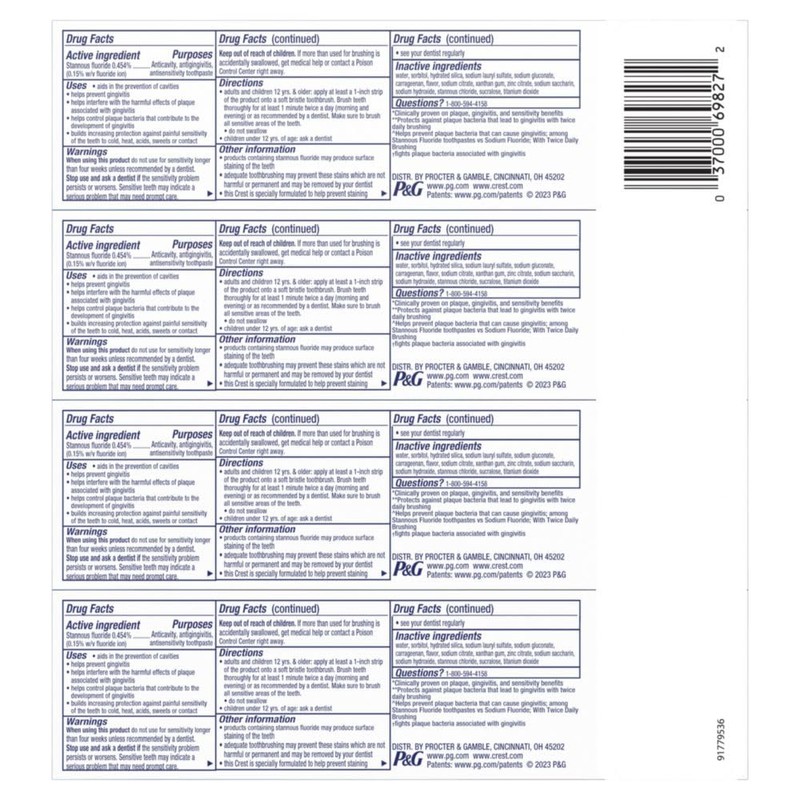 Crest Pro-Health Advanced Antibacterial Protection Toothpaste - Pack of 4,