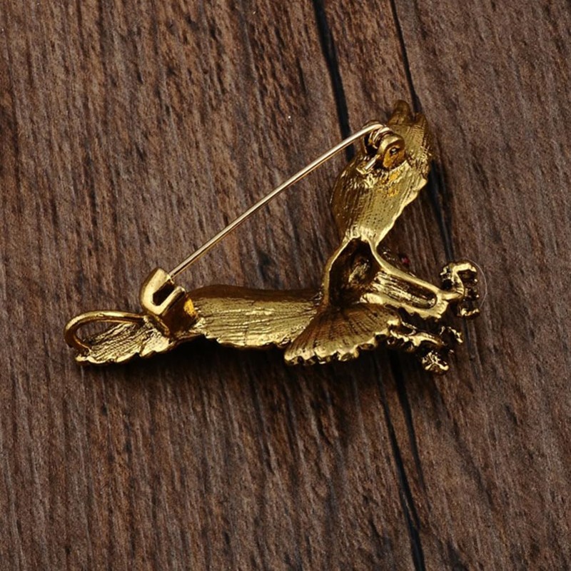 DEARMAMY Vintage Hawk Brooch Pin for Men Women, 2Pcs 4th