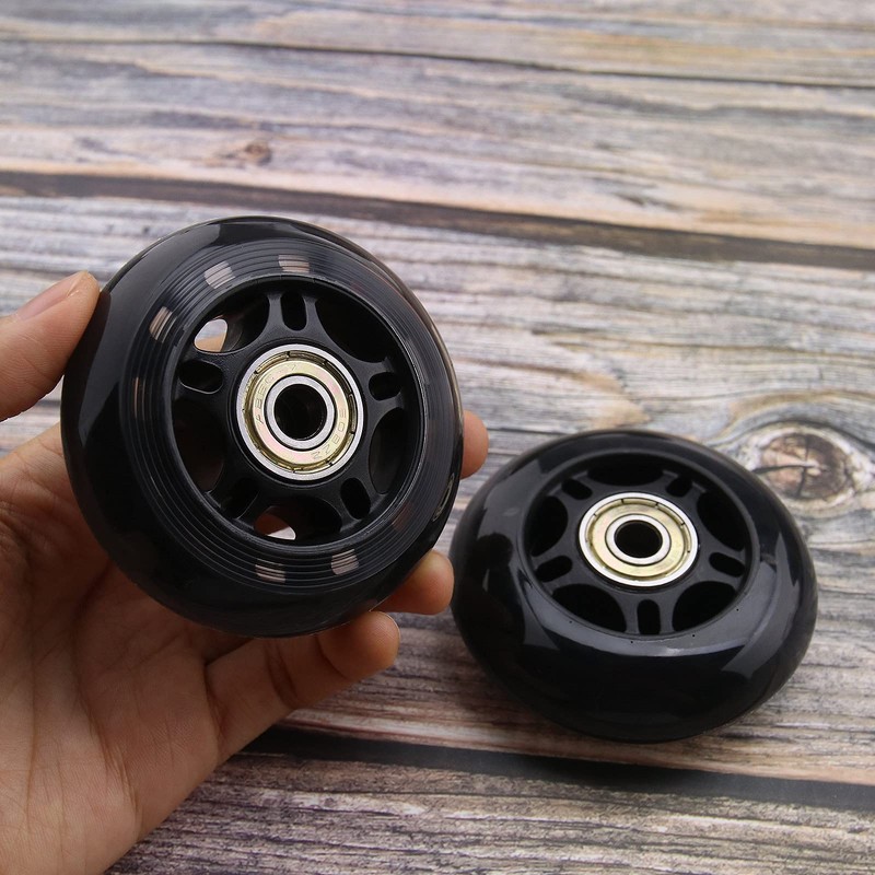ECSiNG 8pcs 70mm 82A Skating Wheels with ABEC-7 608ZZ Bearing
