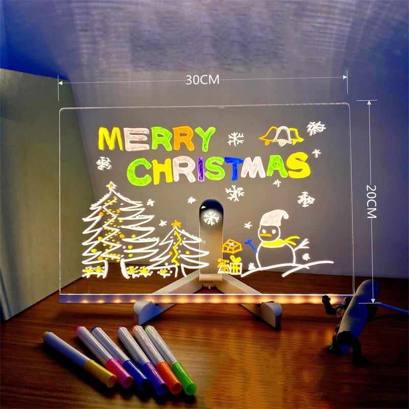 LED Note Board with Colors, LED Drawing Board for Children,