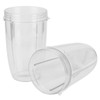 2Pcs Juicer Cup Transparent Mug Replacement Food Blender Accessory Fit