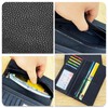 LEEXTON Men's Large Capacity Wallet - Genuine Leather Waiter's Wallet
