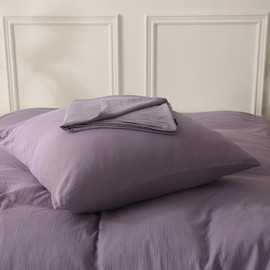SOULFUL Muslin Cushion Cover 40 x 80 cm, Cotton, Dark Purple