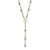 Rosary Style Necklace in 18k Gold over Sterling Silver