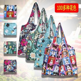 New Large Capacity Foldable Eco-Friendly Portable Printed Shopper Bag (45x40+25cm) Portable/30 15ea