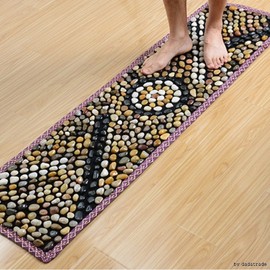 Natural gravel acupressure mat/foot acupressure mat/foot massage mat/foot health mat Natural gravel acupressure mat (medium density)