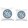 Sel Symbol Elantris Blue Soulstamp Throw Pillow