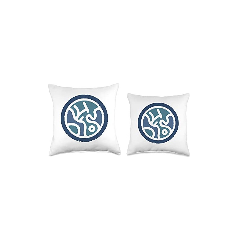 Sel Symbol Elantris Blue Soulstamp Throw Pillow