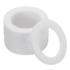 PATIKIL Flat Washers, 50 Pcs 30mm OD 20mm ID 2mm Thickness PTFE Seal Washers Flange Gasket Sealing Gasket for Faucet Pipe Water Hose